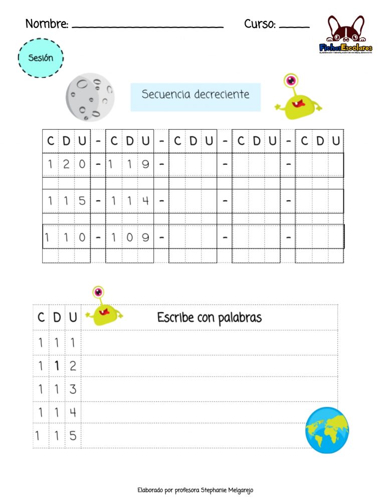 Cuadernillo de trabajo: Cifras de 100 a 200.