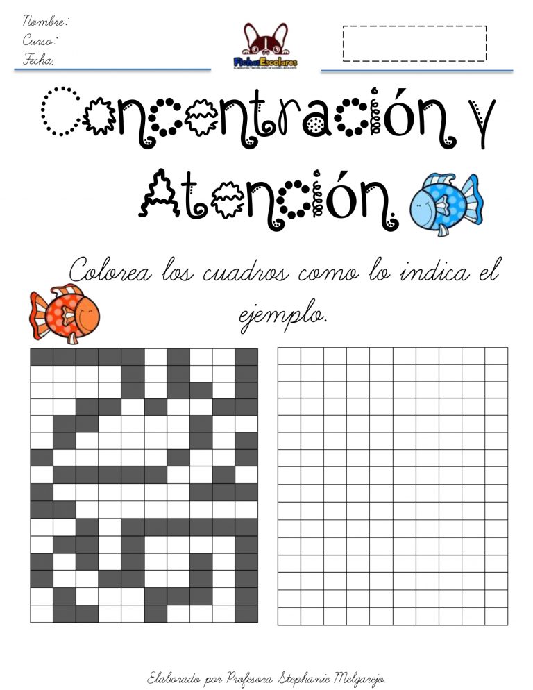 Colorea con atención