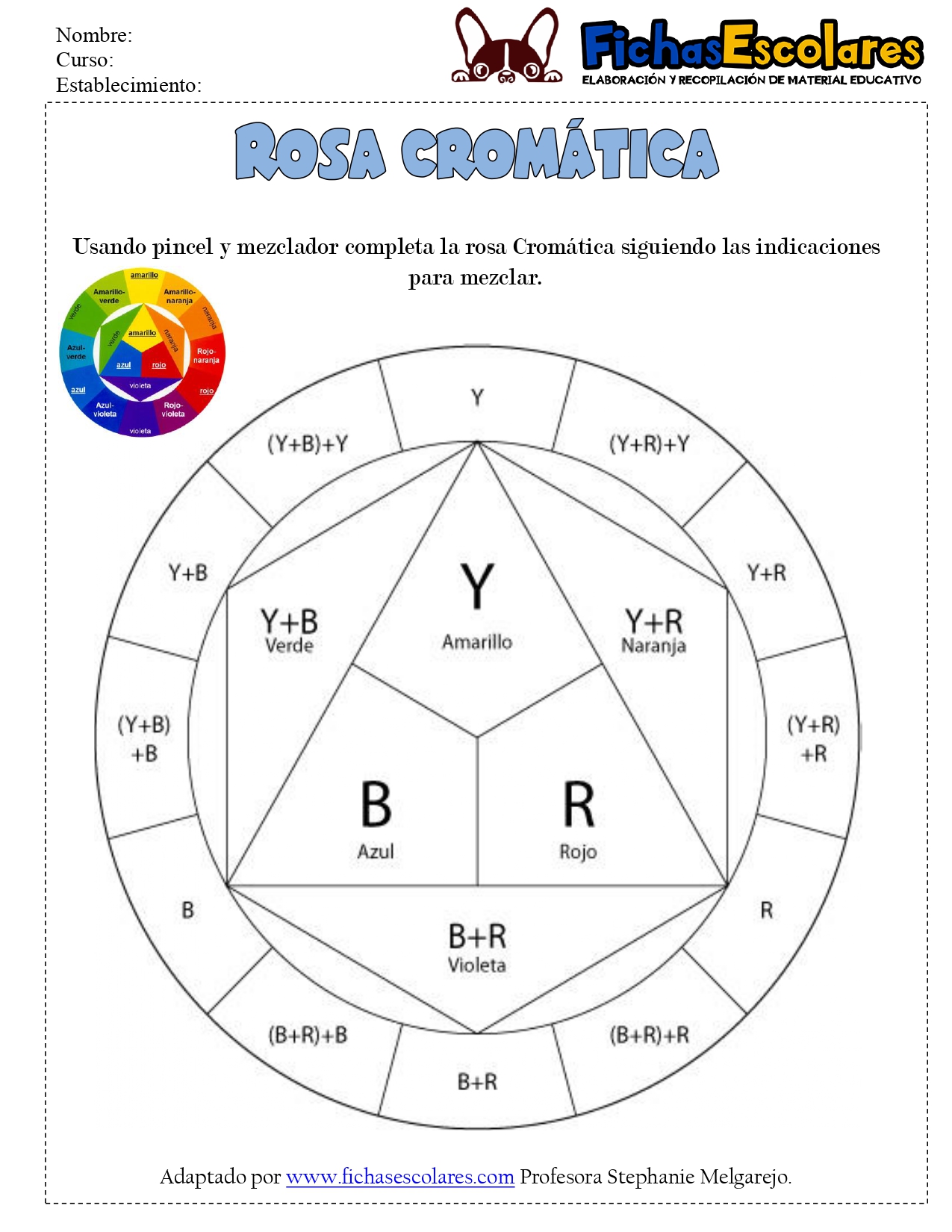 Rosa cromática.