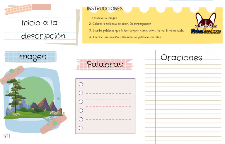 escritura descripción inicial – paisajes