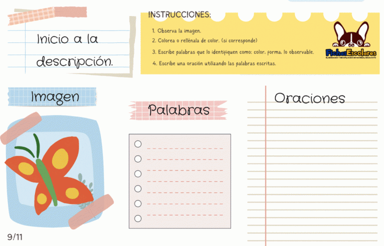 escritura descripción inicial – animales