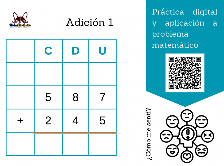 Adiciones y sustracciones con reserva – 1